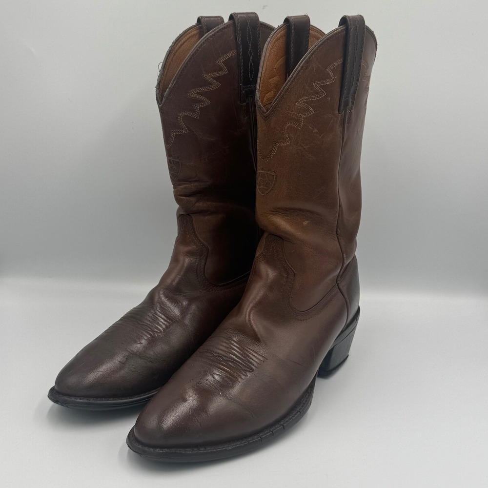 Ariat Brown Leather Western Cowboy Boots 8D NO‎ BOX